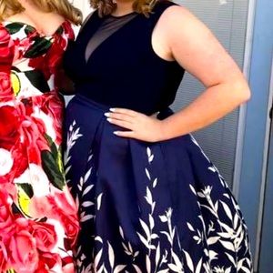 Navy blue prom dress